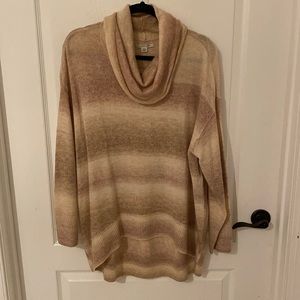 NWT American Eagle Outfitters Medium Tan Faux Turtleneck Sweater Dress